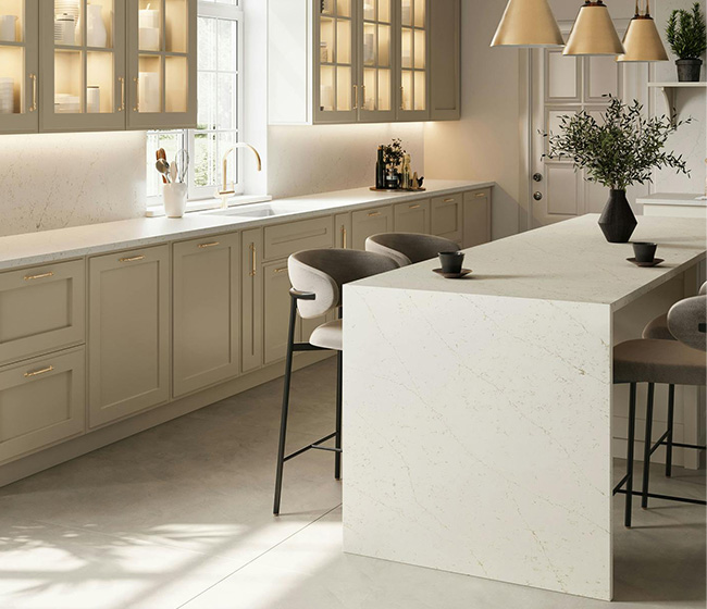 Silestone Kitchen Persian White Polished
