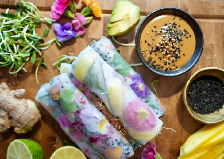 rouleaux-printemps-sauce-cacahuete